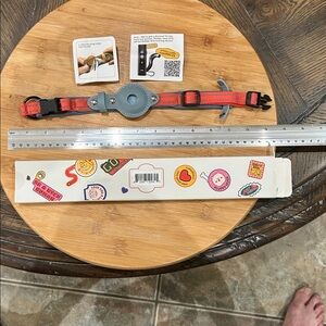 AirTag Dog collar from CollarDirect Medium NIB Coral